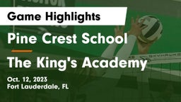 Pine Crest School vs The King's Academy Game Highlights - Oct. 12, 2023