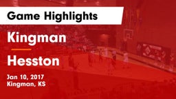 Kingman  vs Hesston  Game Highlights - Jan 10, 2017