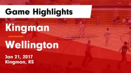 Kingman  vs Wellington  Game Highlights - Jan 21, 2017