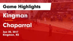 Kingman  vs Chaparral  Game Highlights - Jan 20, 2017