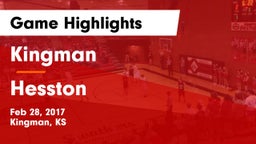 Kingman  vs Hesston  Game Highlights - Feb 28, 2017