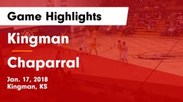 Kingman  vs Chaparral  Game Highlights - Jan. 17, 2018