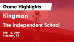 Kingman  vs The Independent School Game Highlights - Feb. 15, 2019