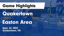 Quakertown  vs Easton Area  Game Highlights - Sept. 26, 2022