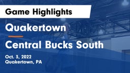 Quakertown  vs Central Bucks South  Game Highlights - Oct. 3, 2022