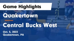 Quakertown  vs Central Bucks West  Game Highlights - Oct. 5, 2022