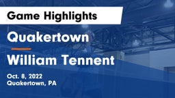 Quakertown  vs William Tennent  Game Highlights - Oct. 8, 2022