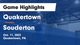 Quakertown  vs Souderton  Game Highlights - Oct. 11, 2022