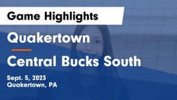 Quakertown  vs Central Bucks South  Game Highlights - Sept. 5, 2023