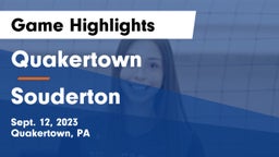 Quakertown  vs Souderton  Game Highlights - Sept. 12, 2023