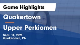 Quakertown  vs Upper Perkiomen Game Highlights - Sept. 14, 2023