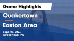 Quakertown  vs Easton Area  Game Highlights - Sept. 25, 2023