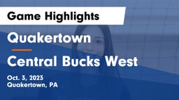 Quakertown  vs Central Bucks West  Game Highlights - Oct. 3, 2023