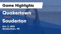 Quakertown  vs Souderton  Game Highlights - Oct. 5, 2023