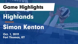 Highlands  vs Simon Kenton Game Highlights - Oct. 1, 2019