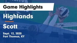 Highlands  vs Scott  Game Highlights - Sept. 12, 2020