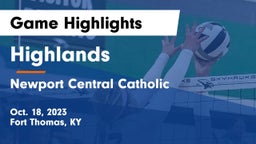 Highlands  vs  Newport Central Catholic  Game Highlights - Oct. 18, 2023