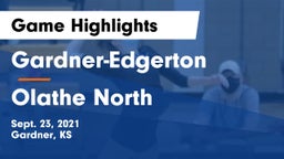 Gardner-Edgerton  vs Olathe North Game Highlights - Sept. 23, 2021