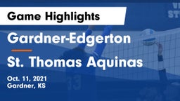 Gardner-Edgerton  vs St. Thomas Aquinas  Game Highlights - Oct. 11, 2021