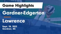 Gardner-Edgerton  vs Lawrence  Game Highlights - Sept. 28, 2023