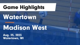 Watertown  vs Madison West  Game Highlights - Aug. 25, 2023
