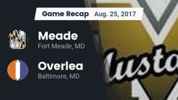 Recap: Meade  vs. Overlea  2017
