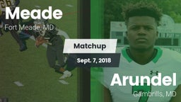 Matchup: Meade  vs. Arundel  2018