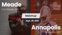 Matchup: Meade  vs. Annapolis  2018