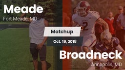 Matchup: Meade  vs. Broadneck  2018