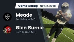 Recap: Meade  vs. Glen Burnie  2018