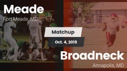 Matchup: Meade  vs. Broadneck  2019