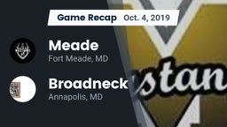 Recap: Meade  vs. Broadneck  2019
