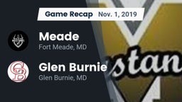 Recap: Meade  vs. Glen Burnie  2019