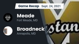 Recap: Meade  vs. Broadneck  2021