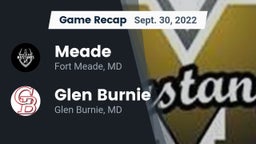 Recap: Meade  vs. Glen Burnie  2022