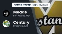 Recap: Meade  vs. Century  2022