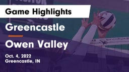 Greencastle  vs Owen Valley  Game Highlights - Oct. 4, 2022