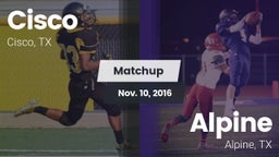 Matchup: Cisco  vs. Alpine  2016