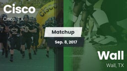 Matchup: Cisco  vs. Wall  2017