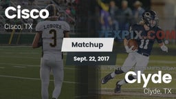Matchup: Cisco  vs. Clyde  2017
