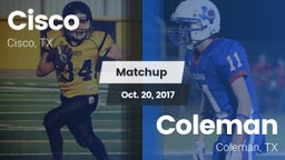 Matchup: Cisco  vs. Coleman  2017
