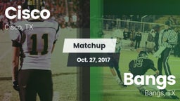 Matchup: Cisco  vs. Bangs  2017