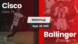 Matchup: Cisco  vs. Ballinger  2018