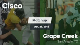 Matchup: Cisco  vs. Grape Creek  2018