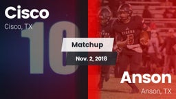 Matchup: Cisco  vs. Anson  2018