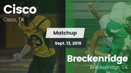 Matchup: Cisco  vs. Breckenridge  2019