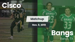 Matchup: Cisco  vs. Bangs  2019
