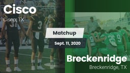 Matchup: Cisco  vs. Breckenridge  2020