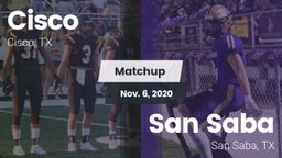 Matchup: Cisco  vs. San Saba  2020