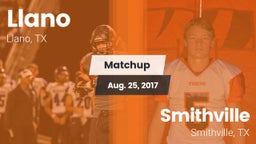 Matchup: Llano  vs. Smithville  2017